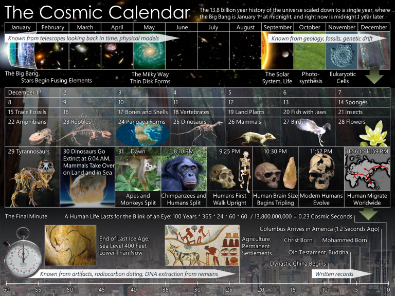 cosmic calendar