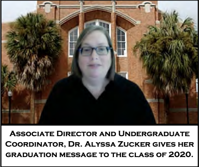 Faculty Congratulate Center’s 2020 Graduating Class Virtually