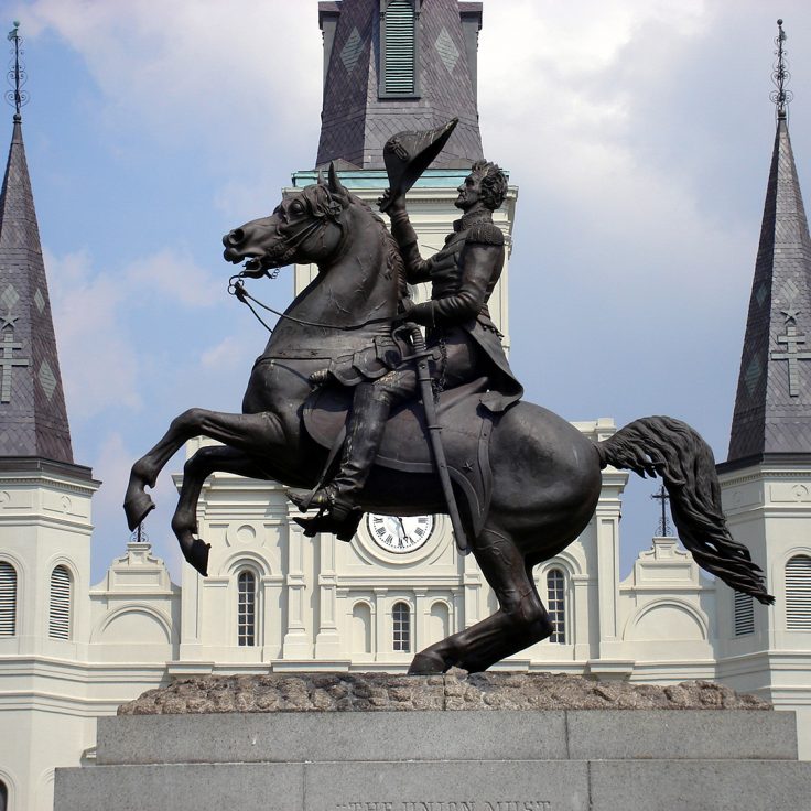 Andrew Jackson statue in New Orleans