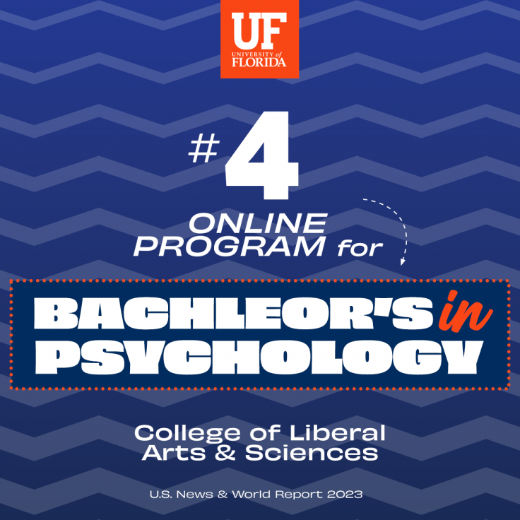 Online Ranking #4 Bachelor's in Psychology program.