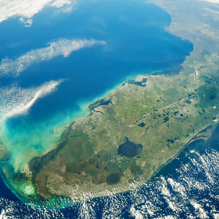 View of Florida from space.