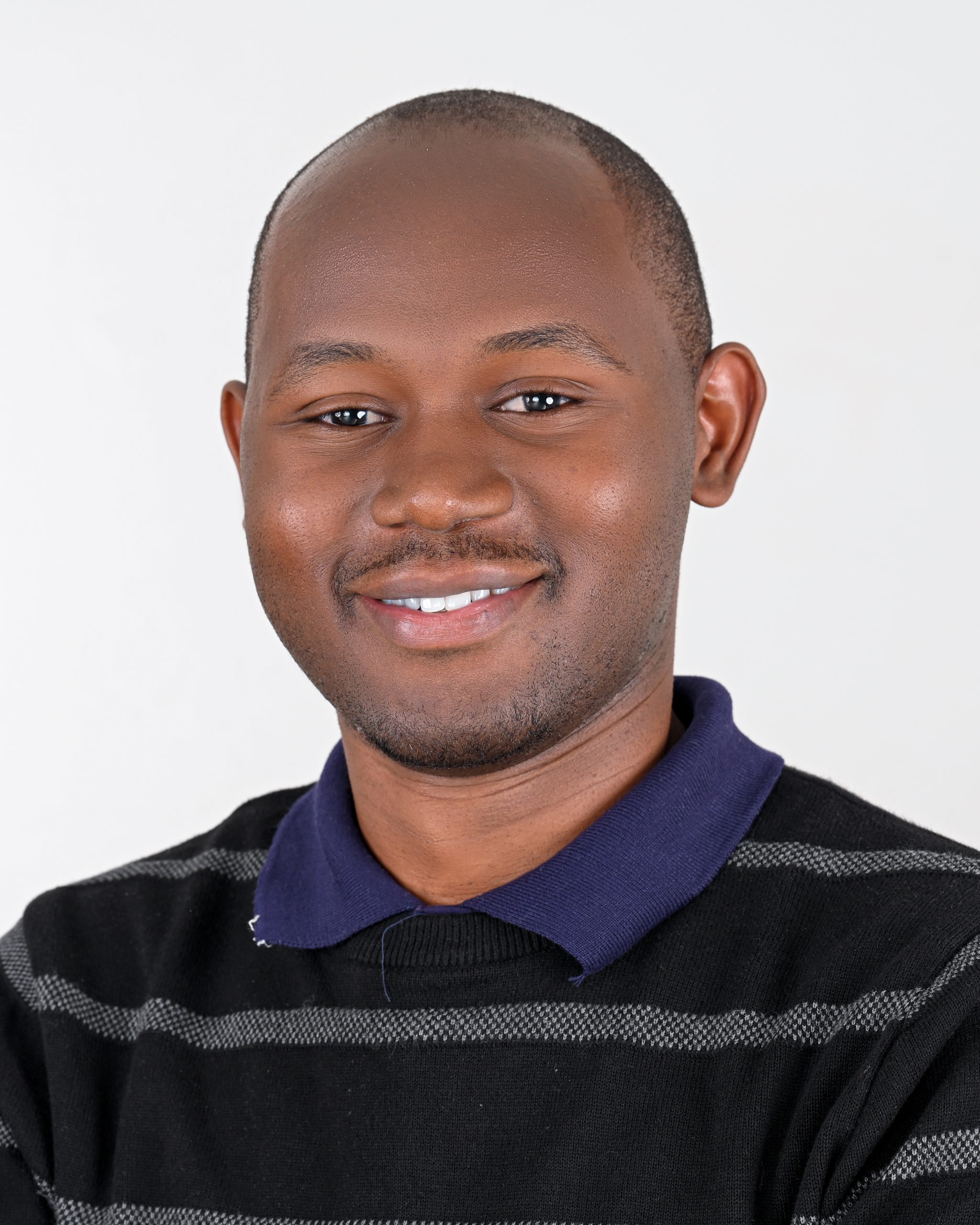 Man in striped shirt